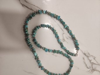 11  Silver And Turquoise Necklace
