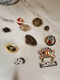 #18 Lot Of 10 Vintage Pins