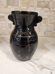 Thick Blown Glass Vase