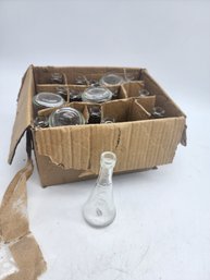 Box Of 17 Small Glass Bottles