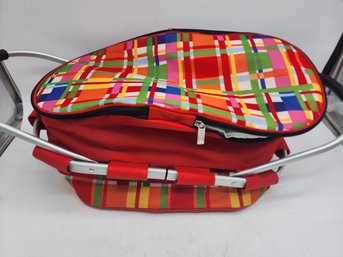 New Sachi Collapsable Insulated Travel Basket With Accessories
