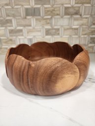 Mid Century Modern Wood Bowl