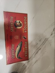 Antique Salmon Label Protected In Glass