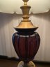 2 Vintage Purple Lamps Almost Identical
