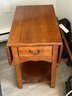 Small Drop Leaf Side Table With Draw