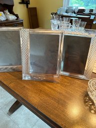 Galway Crystal 3pc Picture Frames