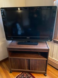 Sony 37' Tv With Cabinet