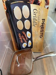Presto Gridle New In Box & Copper Pan