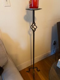 Iron Candle Stand With Candle