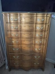 Tall Dresser All Wood Spice Color Average Condition