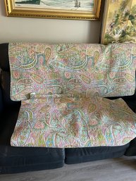 Reversable Paisley Print Blankets