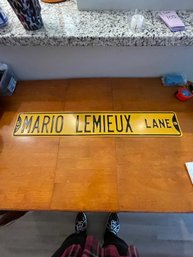 Mario Lemieux Lane Sign
