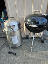 Webber Grill And Brinkmann Electric Smoker