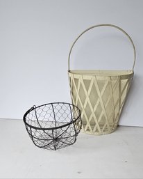 Set Of 2 Metal Baskets