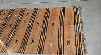 Hand Woven Wool Rug. Could Be Native American. See Photos For Condition