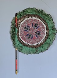 Authentic Handmade Beaded Fan From India