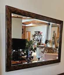 Lovely Large Framed Beveled Mirror
