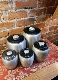 Vintage Canisters Made By Chromex KROMEX