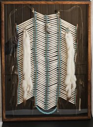 Original Handmade Native American Breastplate By Artist Sylvia A Danson, 4th Generation Crow Indian