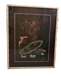 Native American Inspired Signed Print By Artist David Seger