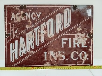 Original Hartford Fire Insurance Company Sign