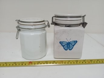 Two Assorted Canisters