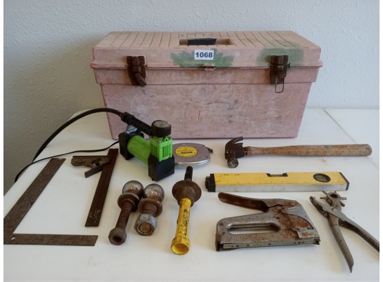 Tool Box And Tools Lot