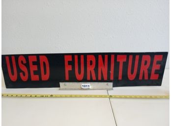3 Foot Long Used Furniture Sign