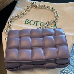 NEW Bottega Veneta Purple Chain Cassette Bag