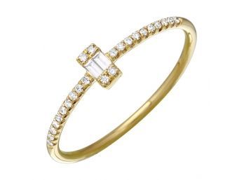 Beautiful 14k Yellow Gold Diamond Ring