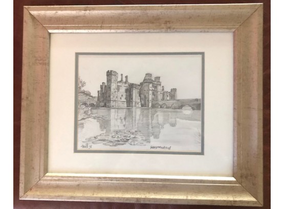 Pencil Drawing Of Hurstmonceaux Castle By PAUL HOWELL