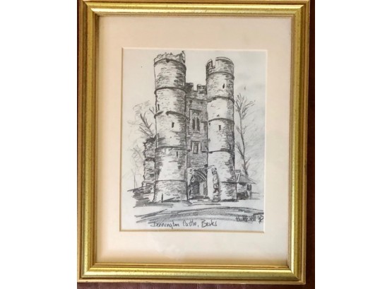 Pencil Drawing Of Donnigton Castle By PAUL HOWELL