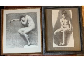 Pair Of Pencil Drawings , Unsigned But With The Style Of Pierre-Paul Prud'hon.
