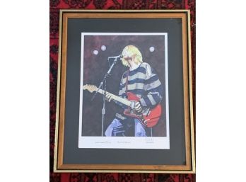 Signed Limited Edition Print Of Kurt Cobain By PAUL HOWELL