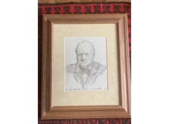 Pencil Drawing Of Winston Churchill By PAUL HOWELL