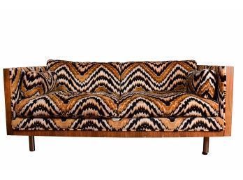 A Mid-size Rosewood Milo Baughman Style Sofa