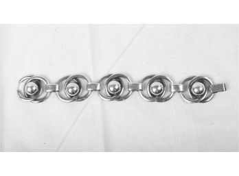 Mid-Century Sterling Silver Bracelet By Harry S. Bick, NY