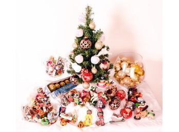 A Large Lot Of Christmas Ornaments