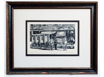 Philip M. Smith 'Main Street 1916' Artist Proof Lithograph