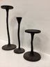 Set Of 3 Pottery Barn Candle Holders