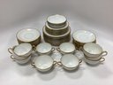 45 Pieces Haviland Limoges Tea Cups, Saucers, Plates, Bowls