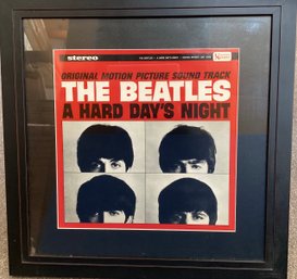 Beatles A Hard Days Night UA Album 6366 Cover Framed