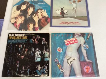 The Rolling Stones  LPs  - Group Of 4