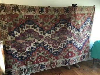 Fantastic Large Flat Weave Kilim Carpet Rug
