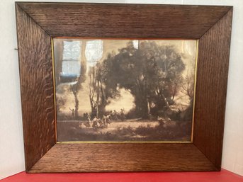 Trowbridge Ashford Arts And Crafts Oak Picture Frame Art