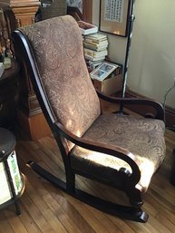 Carved Empire Style Rocking Chair