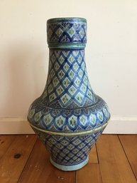 Turkish Or Persian Glazed Earthware Vase