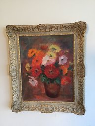 Still Life Oil On Canvas Good French Frame