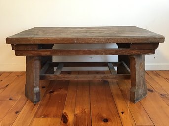 Arts And Crafts Style Trestle Coffee Table