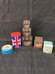 7 Decorative Storage Boxes/tins